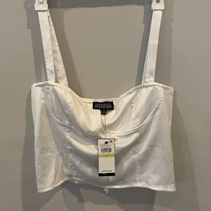 Danielle Bernstein x Macys bustier top!